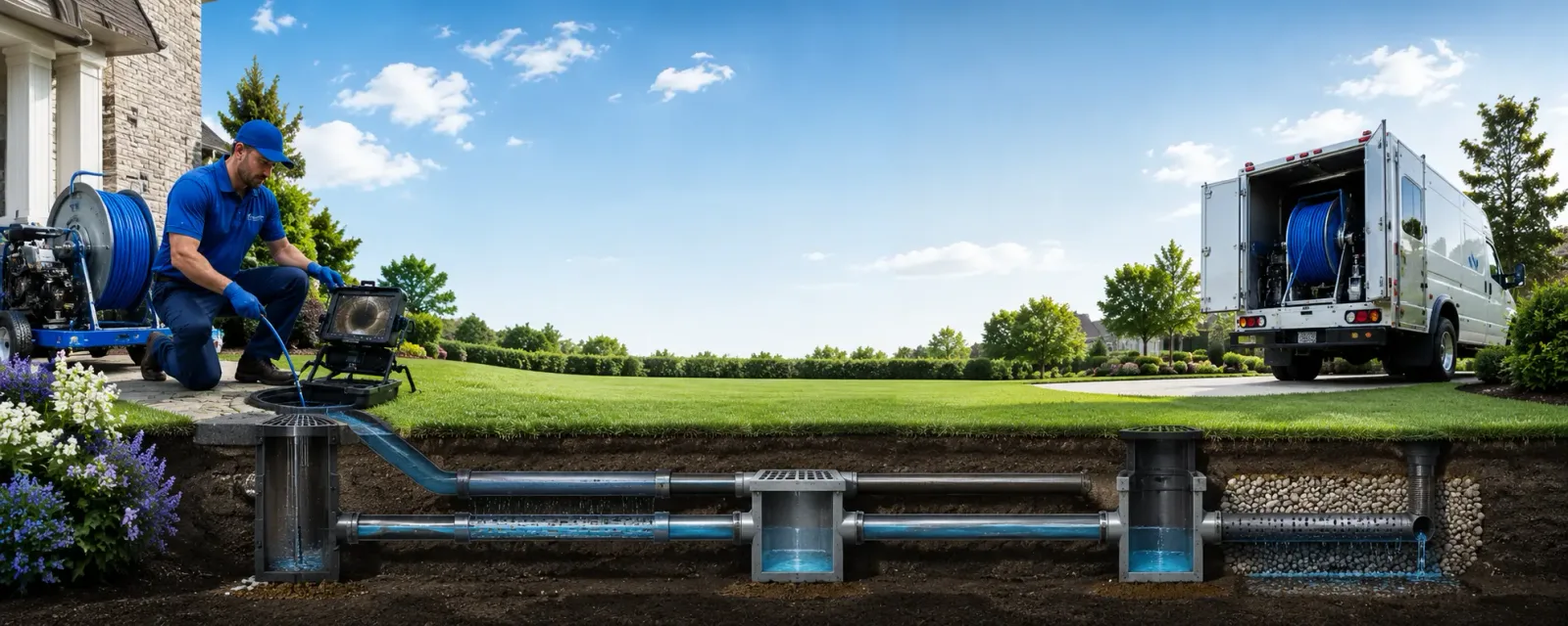 Outdoor drain cleaning information for Gwynedd, PA